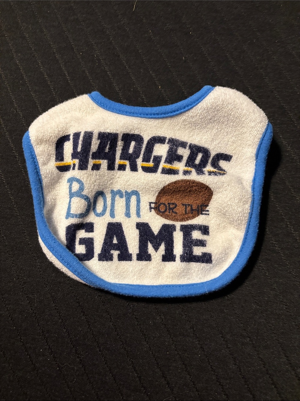 San Diego Kids Bib & Hat Set - Light Blue/White - Picture 3 of 7